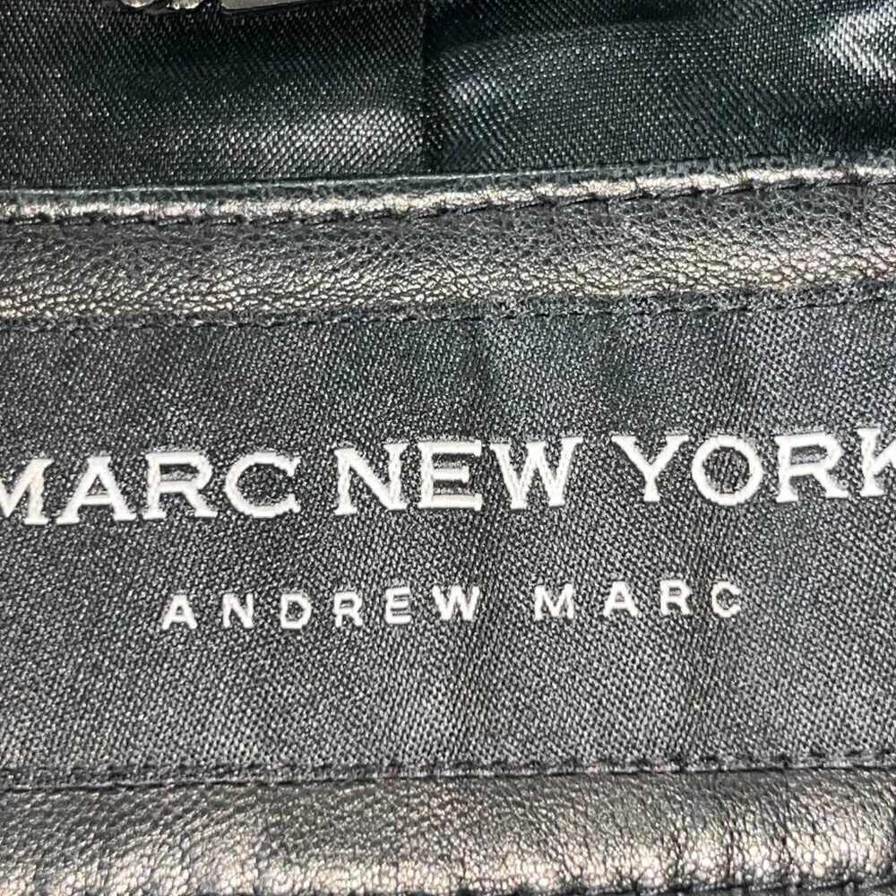 MARC NEW YORK ANDREW MARK FRONT ZIP 100% GENUINE LEATHER JACKET - NWOT - L